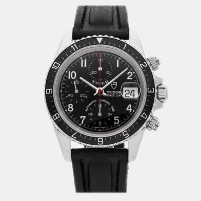 Pre-owned Tudor Tiger Prince Date Chronograph 79270p 40 Mm In Black