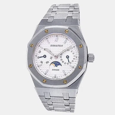 Pre-owned Audemars Piguet Royal Oak 25594st.oo.0789st.05 Automatic Silver Stainless Steel Men's Wristwatch 36 Mm