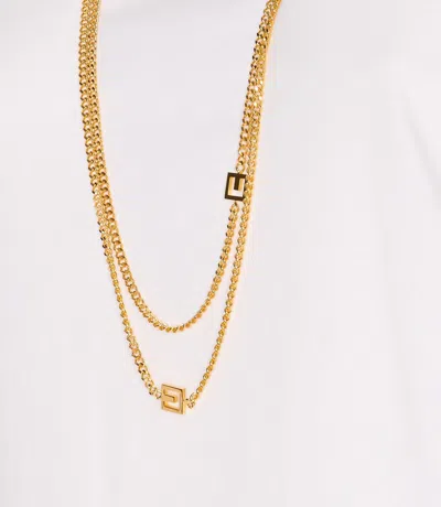 Elisabetta Franchi Logo T-shirt With Gold Chain Detail