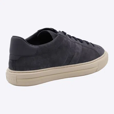 Hogan H691 Lace-up Sneakers With Embossed Branding And Memory Foam Insole In Blue