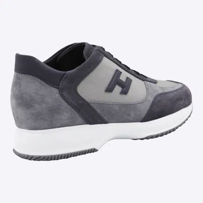 Hogan Low Top Sneakers With Suede And Mesh Panels In Multi