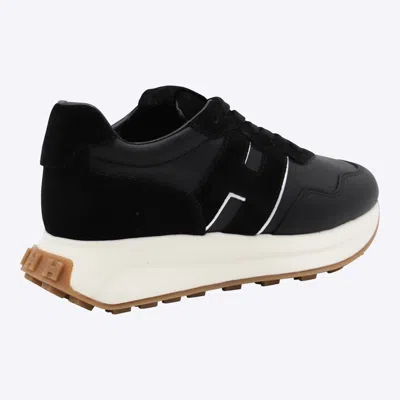 Hogan H641 Black Leather Sneakers