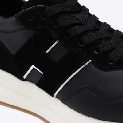 Hogan H641 Black Leather Sneakers