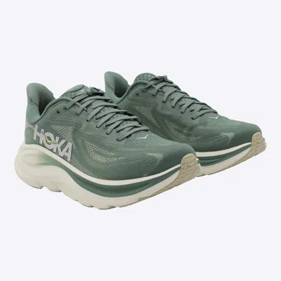 Hoka Clifton 10 Logo-print Sneakers In Green