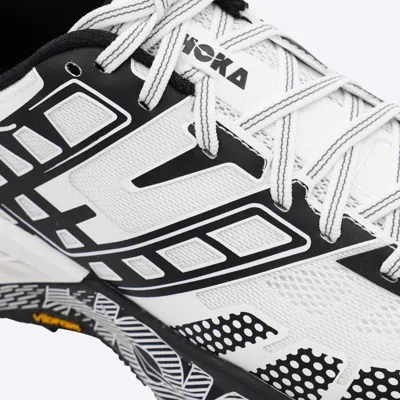 Hoka Breathable Mesh Sneakers With Cushioned Sole In White