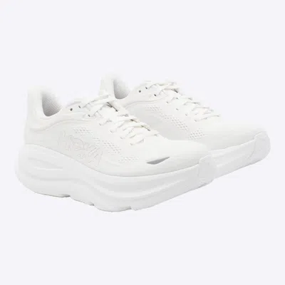 Hoka M Bondi 9 Synthetic Fabric Sneakers In White