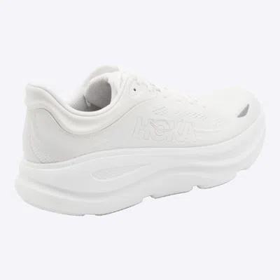 Hoka M Bondi 9 Synthetic Fabric Sneakers In White