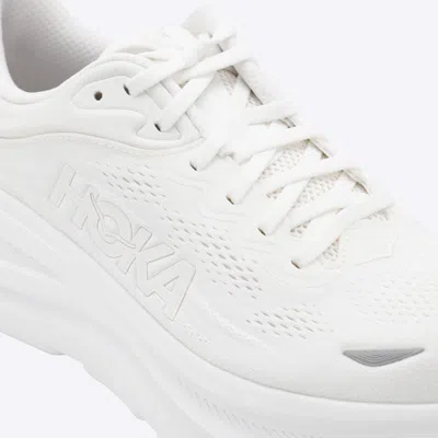Hoka M Bondi 9 Synthetic Fabric Sneakers In White
