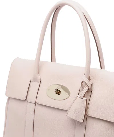 Mulberry Bayswater Turn-lock Handbag In Neutral