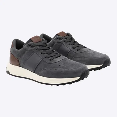 Tod's Contemporary Grey Sneakers With Suede And Leather Accents In Gray
