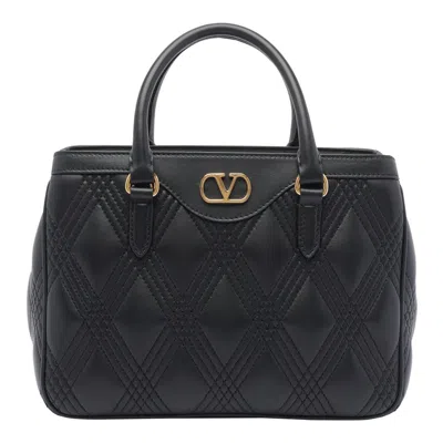 Valentino Quilted Cross-body Bag With Removable Strap In Black