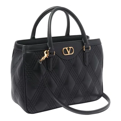 Valentino Quilted Cross-body Bag With Removable Strap In Black