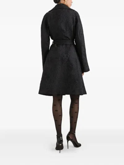 Dolce & Gabbana ブロケード トレンチコート In Black