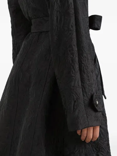 Dolce & Gabbana ブロケード トレンチコート In Black