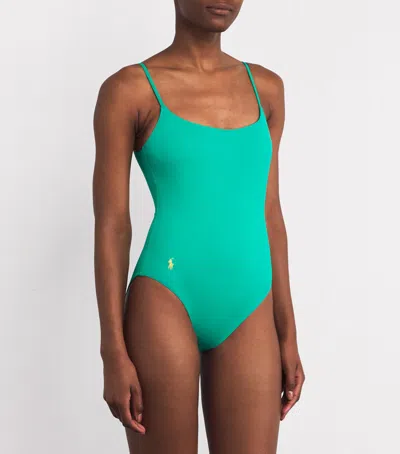 Polo Ralph Lauren Kennedy Thin Strap One-piece In Green