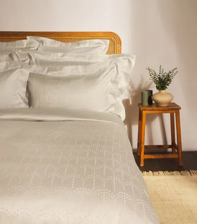Celso De Lemos Egyptian Cotton Evora Perle Square Pillowcase