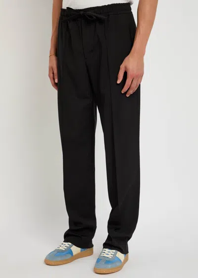 Valentino Wool Trousers In Black