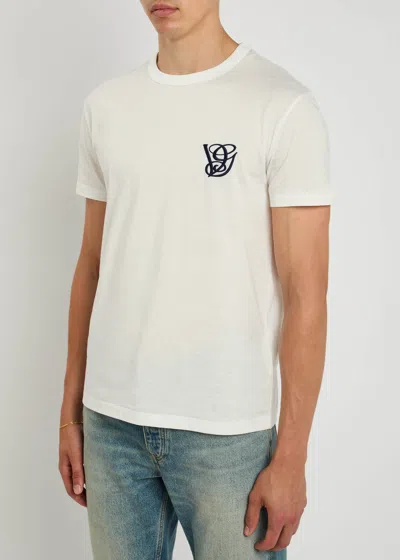 Valentino Cotton T-shirt With Vg Patch In White