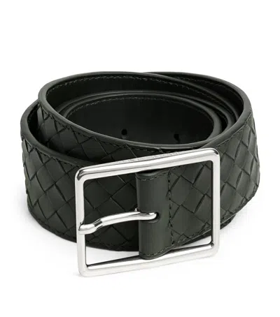 Bottega Veneta Leather Intrecciato Piccolo Belt