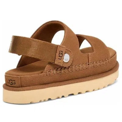 Ugg Goldenstar Glide Suede Flatform Sandals