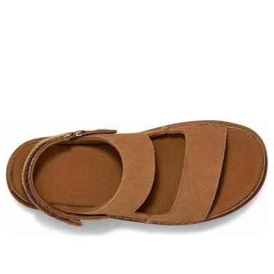 Ugg Goldenstar Glide Suede Flatform Sandals