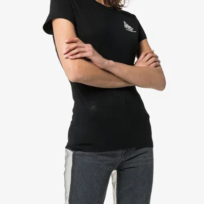 Off-white (wmns)  Cotton Arrows Sketch Print Short Sleeve In Black