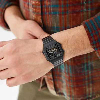 Casio Men's Vintage Electronic Waterproof Sports Mens Black Digital