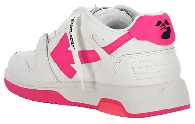Off-white (wmns)  Out Of Office Calf Leather Sneaker 'white Red'