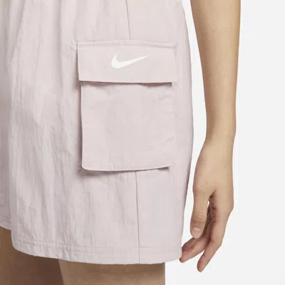 Nike (wmns)  Woven High-waisted Shorts 'pink' In White