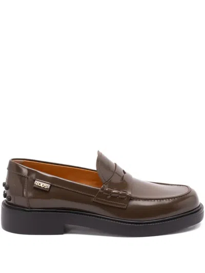 Tod's Shaded Finishing Leather Penny Loafers