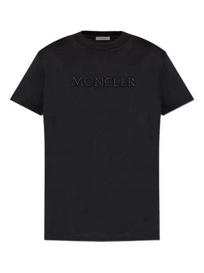 Moncler Biologic Cotton T-shirt With Embroidered Logo