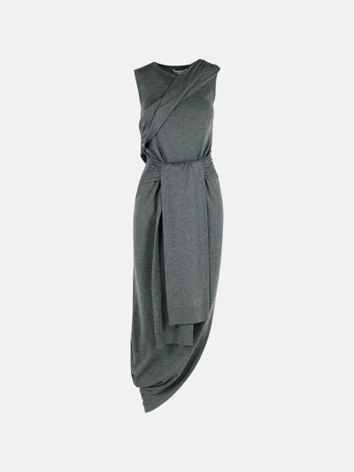 Jw Anderson Grey Wool Blend Dress