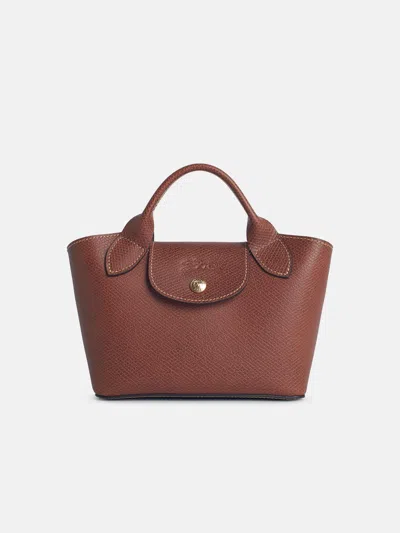 Longchamp 'shopping Épure Xs' Brown Leather Bag