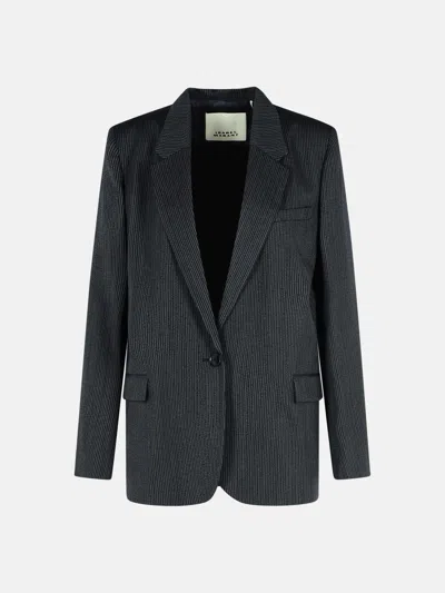 Isabel Marant 'omelia' Black Virgin Wool Blend Blazer
