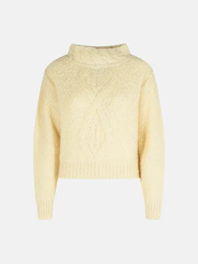 Isabel Marant 'romane' 'ecru' Alpaca Blend Sweater