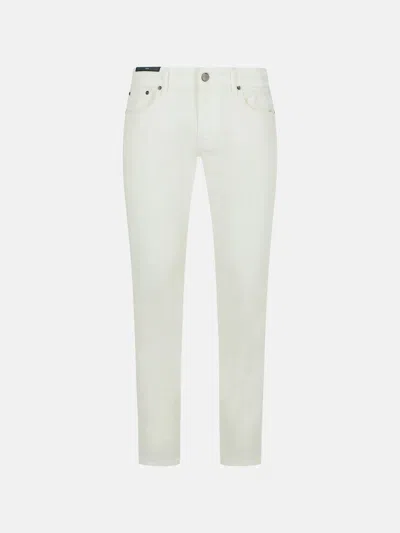 Pt Torino Denim 'swing' White Cotton Jeans