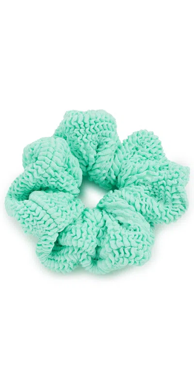 Hunza G Scrunchie Metallic Mint