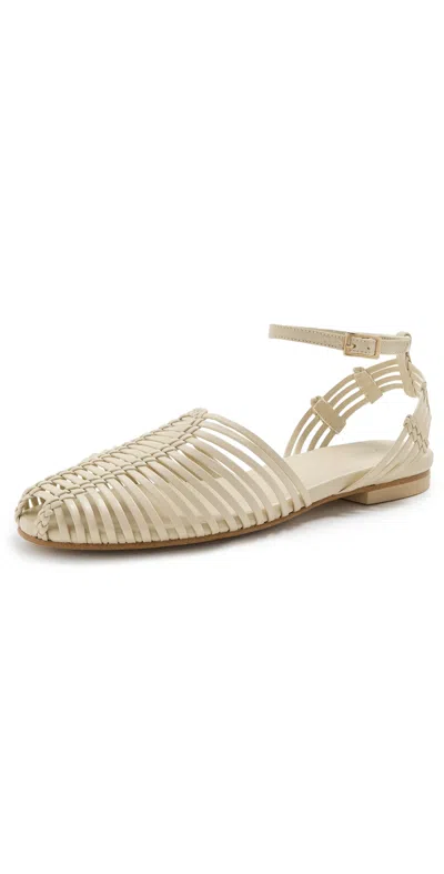 Freda Salvador Blake Sandals Vanilla Calf In Metallic