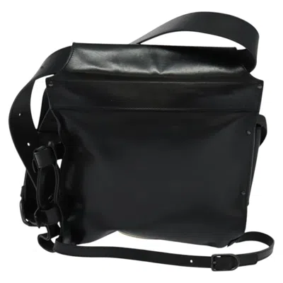 Pre-owned Bottega Veneta Intrecciato Black Leather Shoulder Bag ()