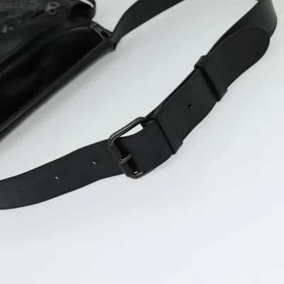 Pre-owned Bottega Veneta Intrecciato Black Leather Shoulder Bag ()