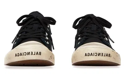 Balenciaga (wmns)  Paris Low Top Graffiti Sneakers 'black And White Destroyed Cotton'