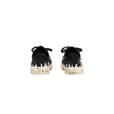 Balenciaga (wmns)  Paris Low Top Graffiti Sneakers 'black And White Destroyed Cotton'