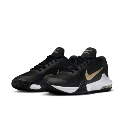 Nike Air Max Impact 4 'black Metallic Gold Star'