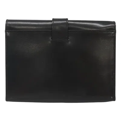 Pre-owned Celine Céline Black Leather Clutch Bag ()