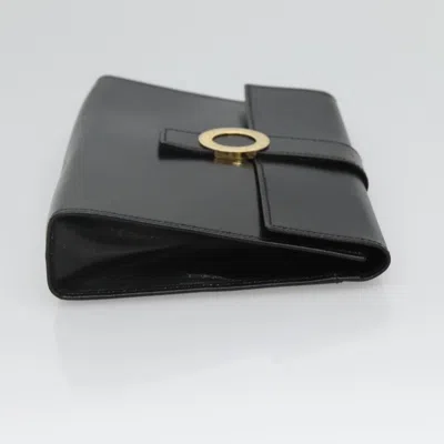 Pre-owned Celine Céline Black Leather Clutch Bag ()
