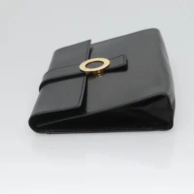 Pre-owned Celine Céline Black Leather Clutch Bag ()