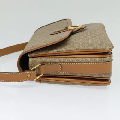 Pre-owned Celine Céline Macadam Beige Canvas Shoulder Bag ()