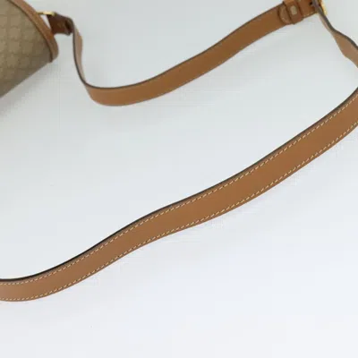Pre-owned Celine Céline Macadam Beige Canvas Shoulder Bag ()