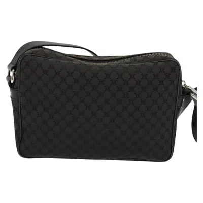 Pre-owned Celine Céline Macadam Black Canvas Shoulder Bag ()
