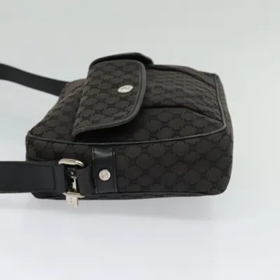 Pre-owned Celine Céline Macadam Black Canvas Shoulder Bag ()